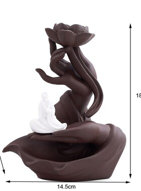 T Bergamot Gently Ceramic Handcraft Buddha Hand Backflow Inc