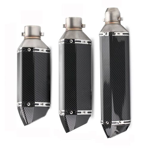 Universal 51mm Exhaust Motorcycle Carbon Fiber Muffler Exhau