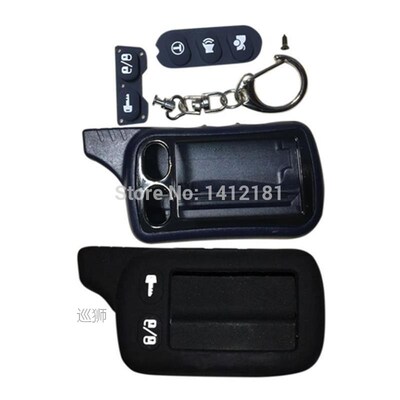TZ9010 Case Keychain + Silicone Case For Car Alarm Tomahawk