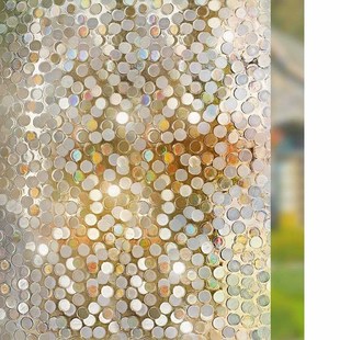 *LCKYYJ 3D Decorative Glass Window Film Rainbow Effect Remov