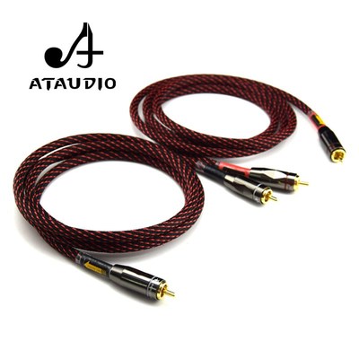ATAUDIO 1 Pair Canare Hifi Rca Cable  Hifi Professional Ampl