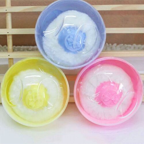 Case Puff-Box-Container Talcum-Powder Baby Face Infant Body