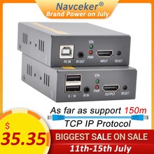 2020 HD HDMI KVM Extender Over TCP IP Support IR Network IP