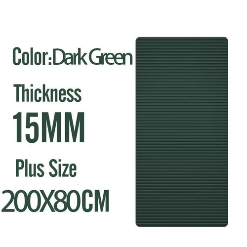 200*80cm 15mm Thick Yoga Mat Quality Exercise Sport Mat for