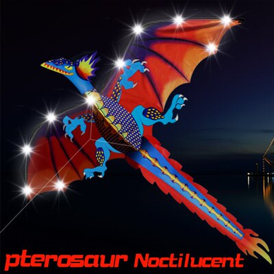 LED 140cm / 55inches Stereo Pterosaur NoctilucentKite / Drag