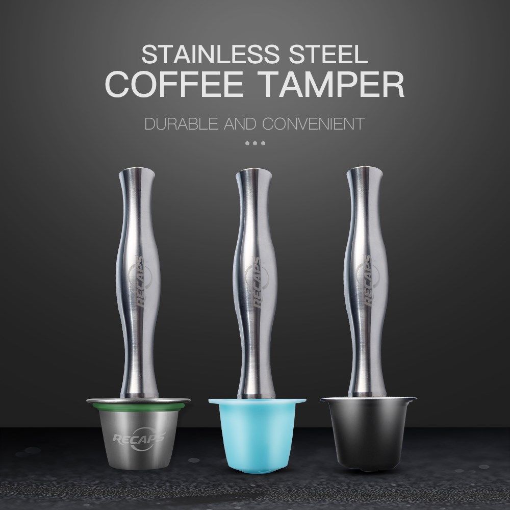 RECAPS Stainless Steel Coffee Tamper Filling Tool for Nespre