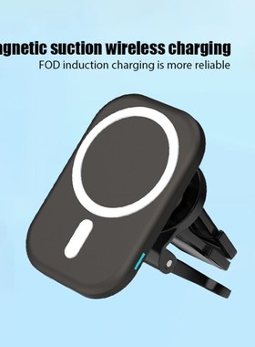 Round Magnetic Wireless Charger Holder Car Charging Stand f