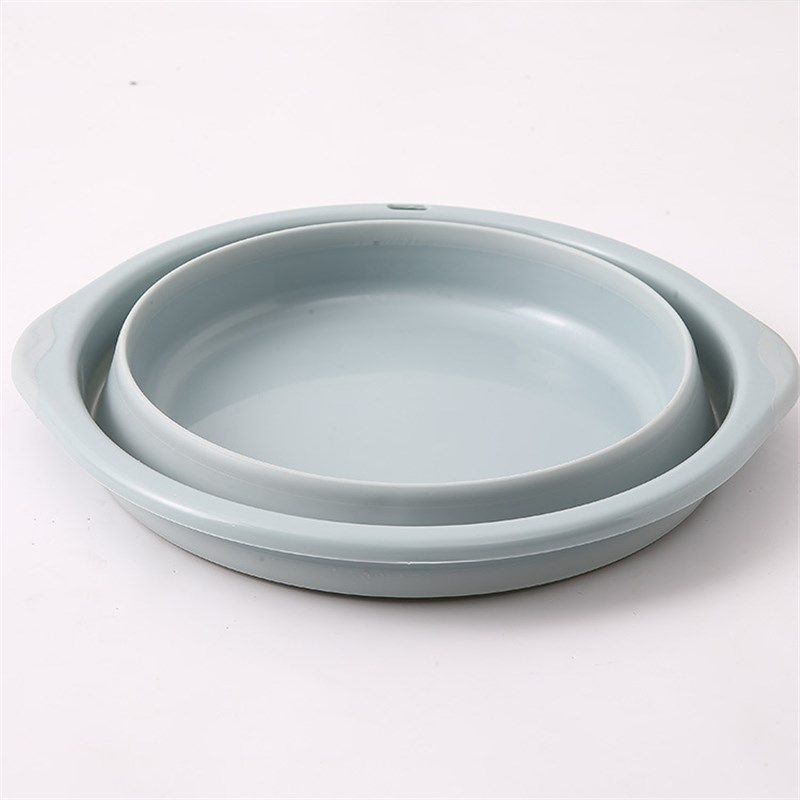 Folding Basin Collapsible Washtub Silicone Portable Wash Bas