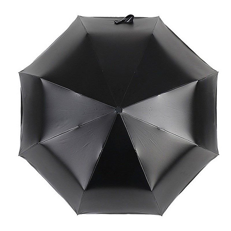 three folding umbrella rain 3d starry sky anti uv