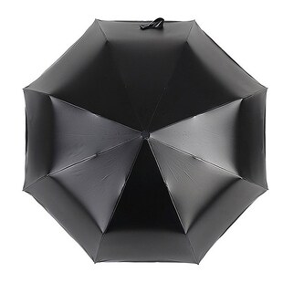Hot Sales! Three Folding Umbrella Rain 3D Starry Sky Anti UV