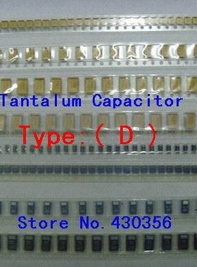 10PCS  Tantalum Capacitor  7343  TypeD   337  330UF 10V