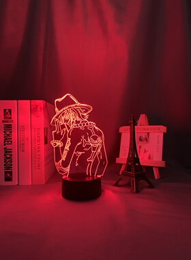 One Piece Portgas D Ace Led Night Light For Kids Bedroom Dec