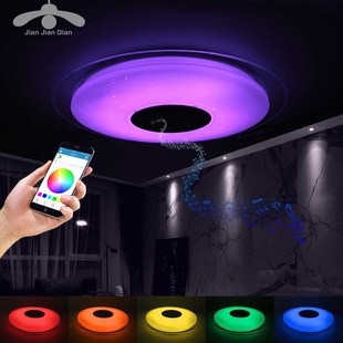 LED Ceiling Light Bluetooth RGB Smart Music Dimmable Lamp AC