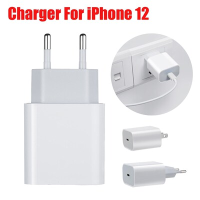 18w Charger For iPhone 12 USB C Power Adapter Fast Charger