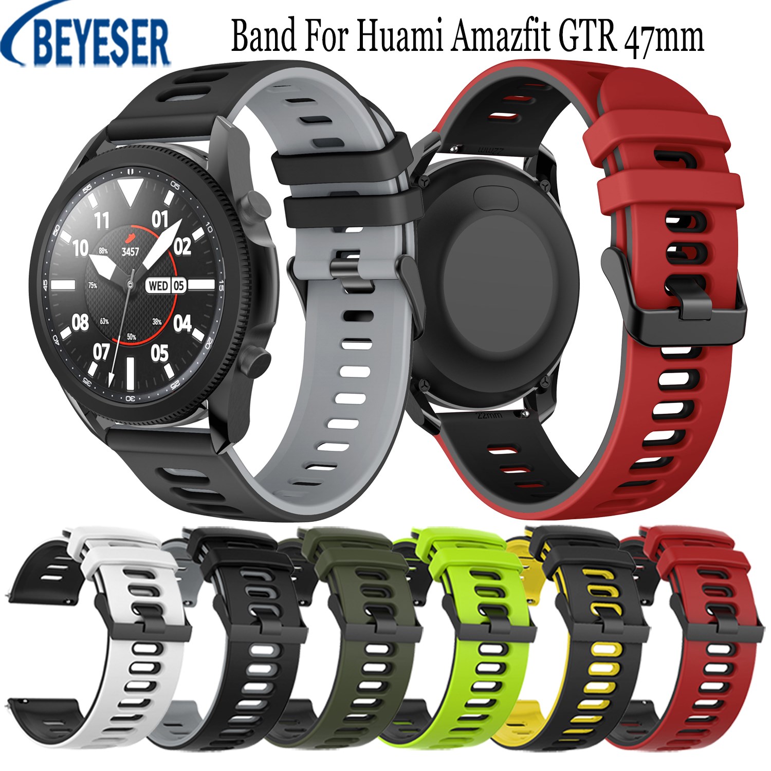 Silicone Fashion Watchbands For Huami Amazfit GTR 47mm Smar