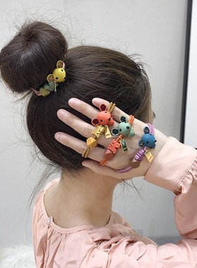 Korean Version cute cute Mickey Mouse Girl tie scalp tendon