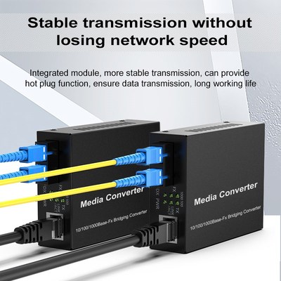 100M/1000M Multimode Ethernet Media Converter Fiber Optic to