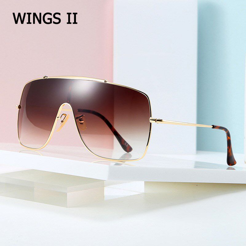 JackJad 2020 Fashion WINGS II Style Shield Sunglasses With