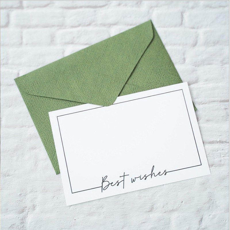 100pcs vintage white writing letter invitation card pad note