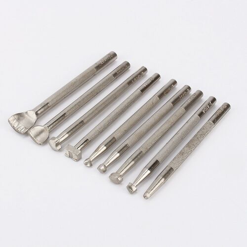 Zinc Leather Tools 9pcs/LOT DIY Leather Working Saddle Makin