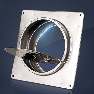 Wall Air Vent Exhaust Fan Pipe Check Valve Dia. 150mm For Ki