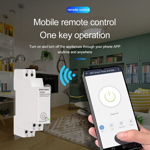TM608 Energy Meter Single Phase Wattmeter Power Consumption