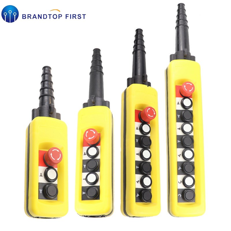 2/4/6/8 Pushbuttons Double Speed Hoist Crane Pendant Contro
