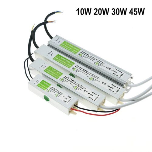DC 12V LED Power Supply Waterproof IP67 Transformer 10W 20W