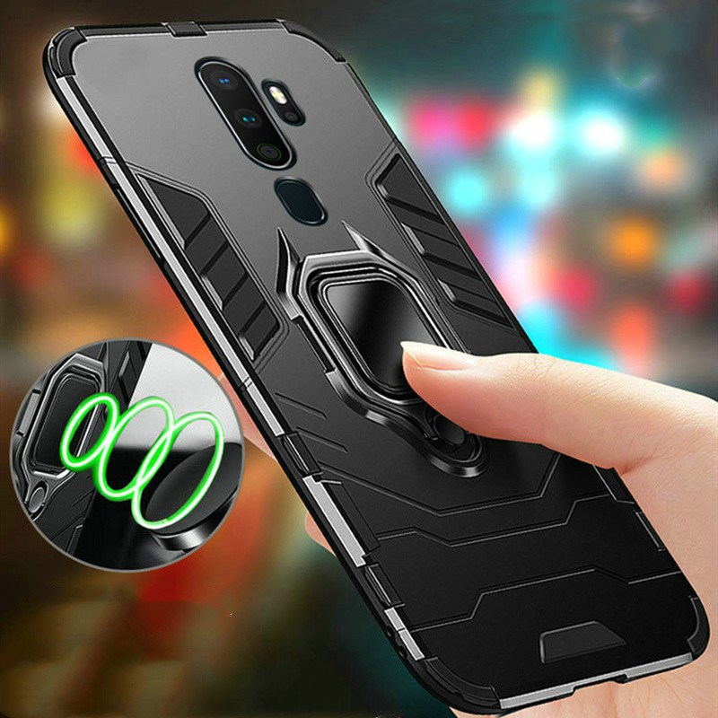TeppKa Armor Shockproof Ring Holder Case For OPPO A9 2020 A5
