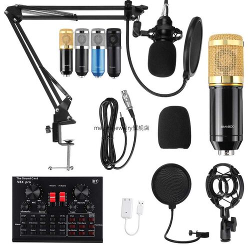 BM 800 Wired Microphone Mic stand Studio condenser Microphon