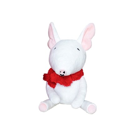 New Arrival Plush Toy Bull Terrier Dog Doll Stuffed Toy Sof