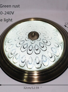 Vintage industrial iron glass Ceiling Lights Plafonnier LED