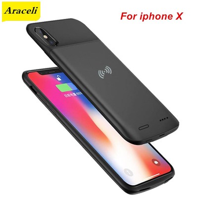 3000 MAH For iphone X Battery Case Smart Wireless Charging