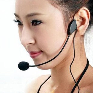3.5mm Wired Headset Microphone Headworn Mic for Voice Ampli