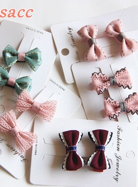 2pcs/Lot  Children Hair Clips Small Hair Bow Clip Baby Barre
