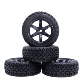 75mm 110 Tires Road Rubber Rally 12mm Tyre 4PCS Wheel