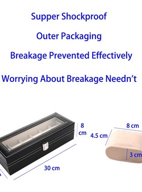 2019 New 6 Grids Watch Case Box Casing for Hours Sheath for