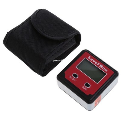 Digital Inclinometer Spirit Level Box Protractor Angle Finde