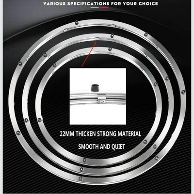 HQ PGRADE Stainless Steel Table Turntable Base Marble Glass