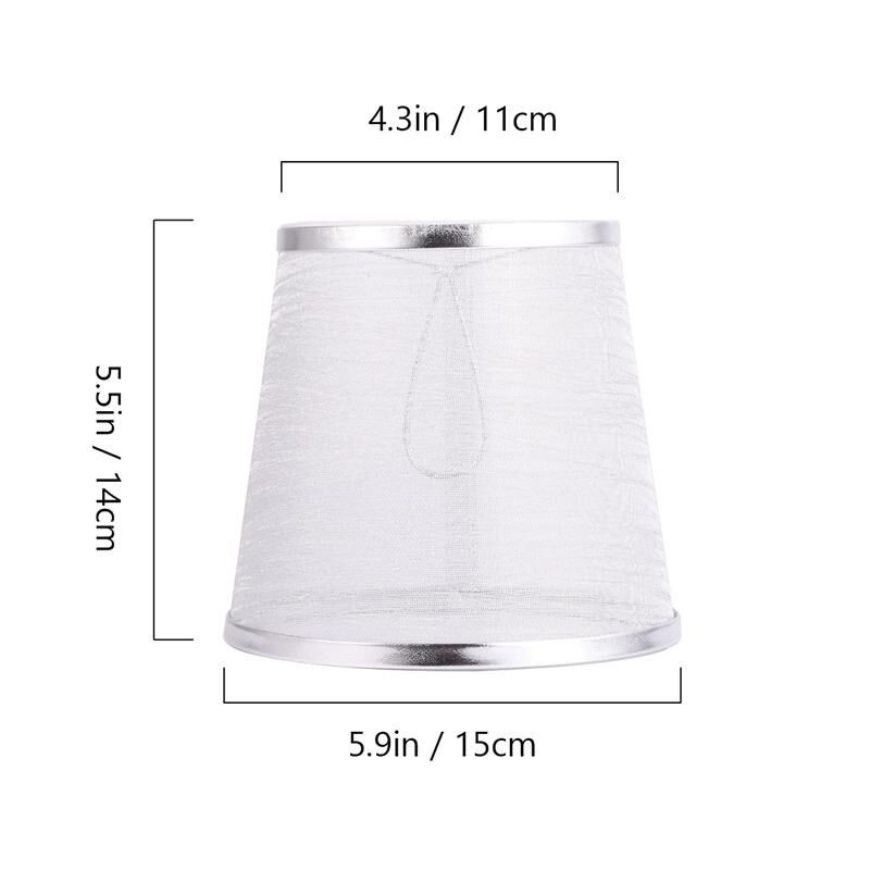1 Bag 6pcs Transaparent Gauze Lampshade Wall Lamp Chandelier