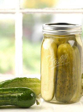 [mason jar] mason jar glass transparent sealed jar milk shak