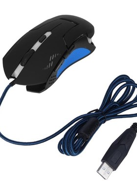 Wired Gaming Mouse 2400DPI Adjustable 6 Buttons Cable USB LE