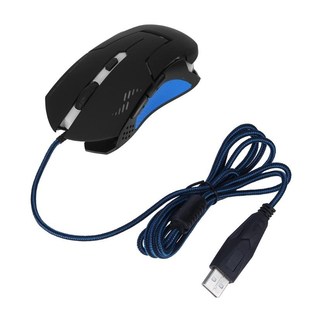 Wired Gaming Mouse 2400DPI Adjustable 6 Buttons Cable USB LE
