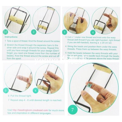 Simple Diy Knitting Machine Metal Bead Loom Kit Jewelry Loom