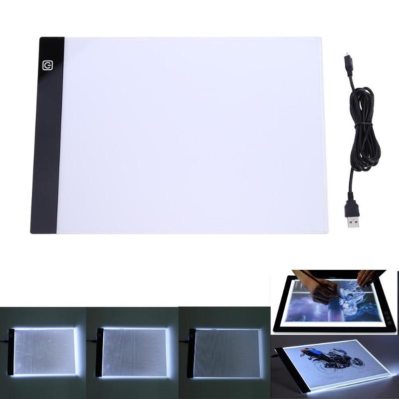 A4 LED Artist Thin Art Stencil Drawing Board Light Tracing T