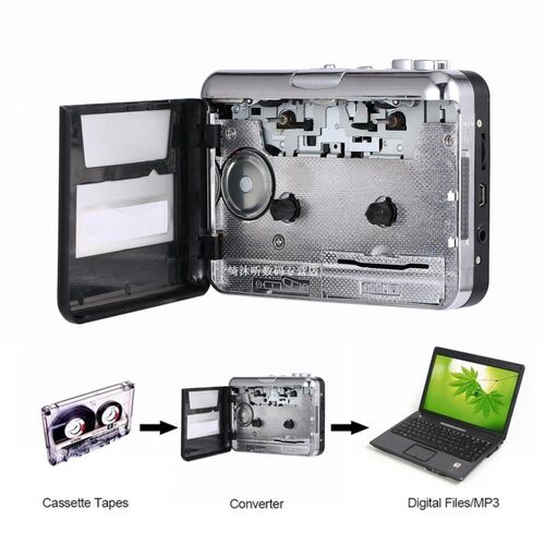 1set Portable USB Cassette Player Capture Cassette Recorder