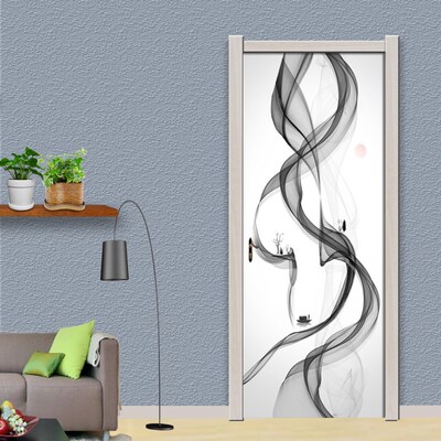 Modern Abstract Ink Painting Creative Art Mural Living Room