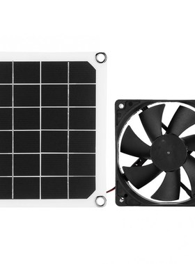 6V 10W Outdoor Solar Power Panel Exhaust Fan  IP65 Waterproo