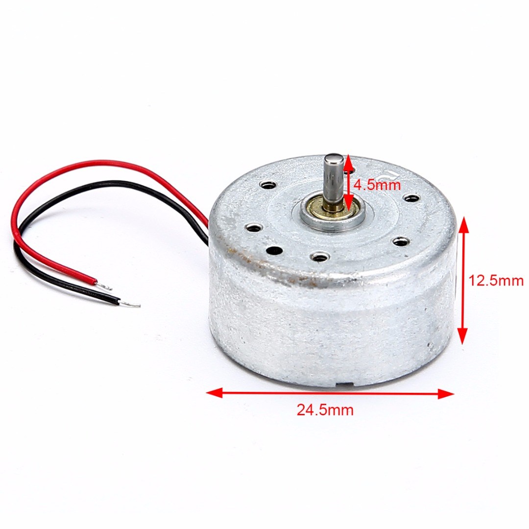 1pc Micro Solar Motor 300 DC 3V 4.5V 5V Motors 3500-7000 Rpm