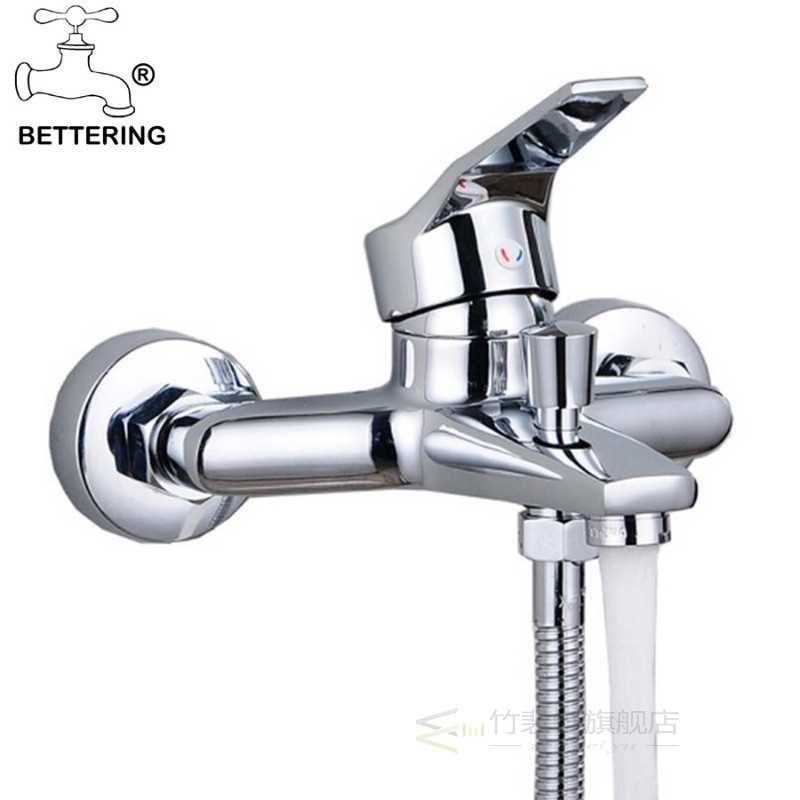 Bathtub Faucets Bathroom Mixer Faucet Cold and Hot Trough Sh